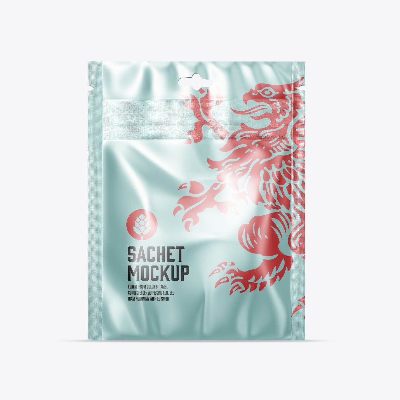 金属小袋包装设计样机图 Metallic Sachet Mockup 样机素材 sucaiwan.com