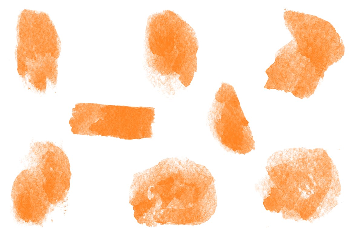 手工纹理水彩ps笔刷 Textured Watercolor Brushes 笔刷资源 sucaiwan.com