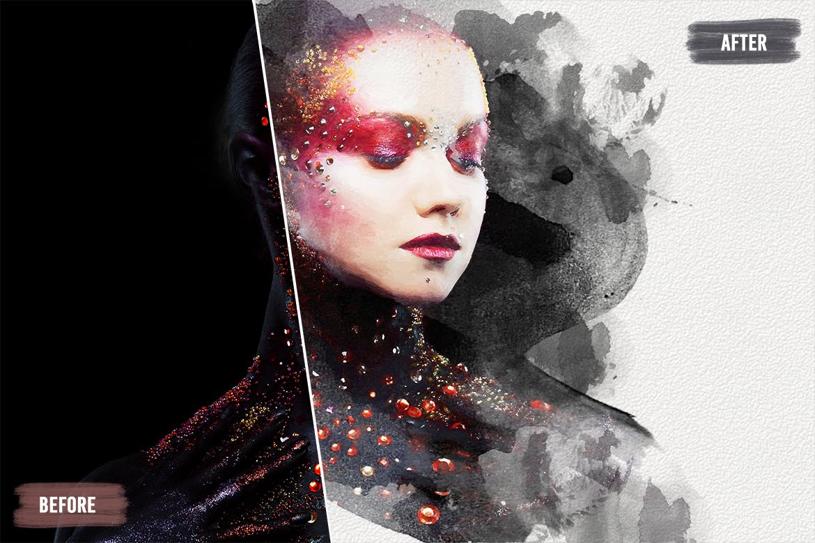 50个手工制作的绘画水彩ps笔刷v3 50 Handcrafted Watercolor Brushes – Vol. 3 笔刷资源 sucaiwan.com