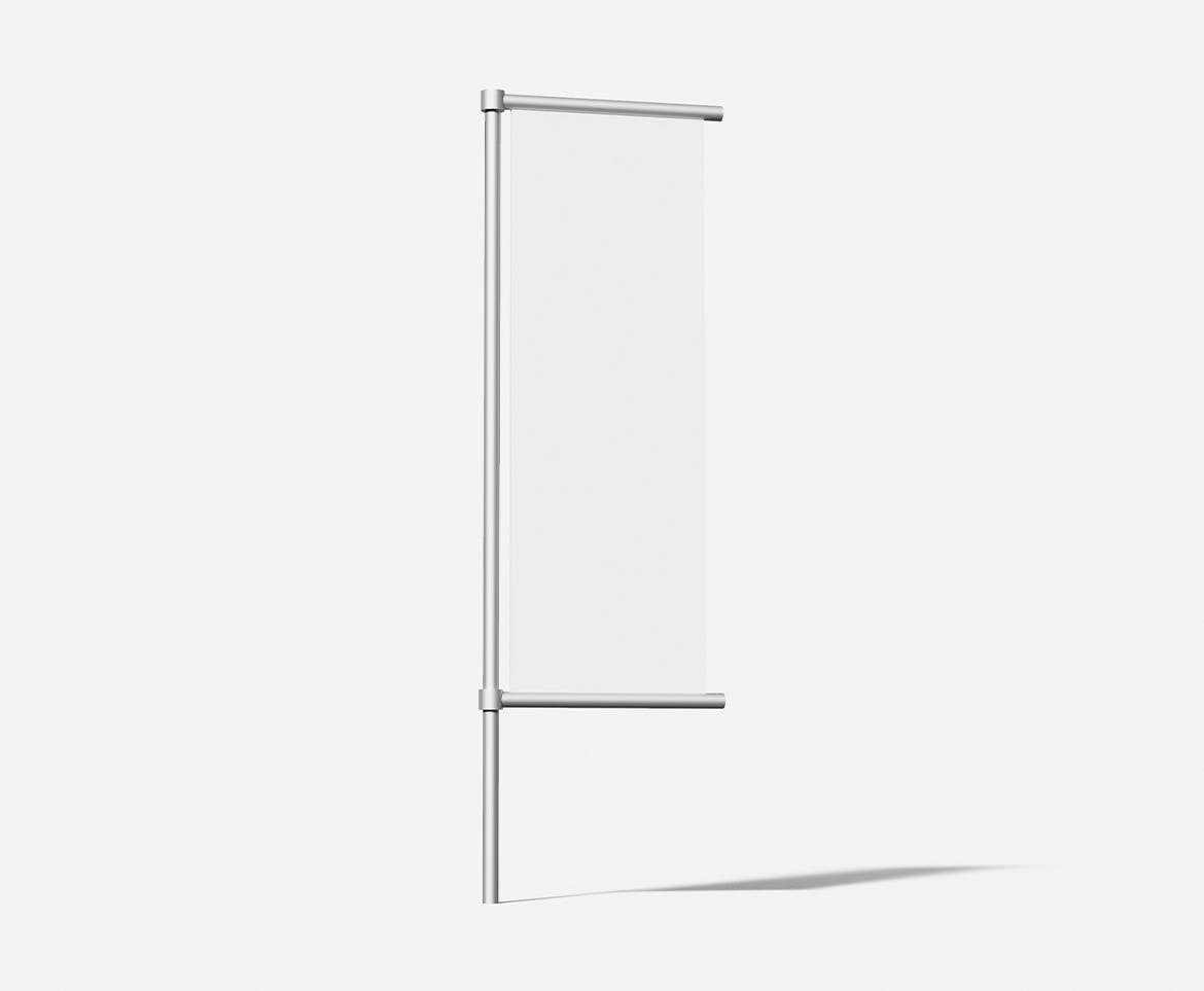 铁架旗帜广告牌样机psd模板 Billboard Mockup 样机素材 sucaiwan.com