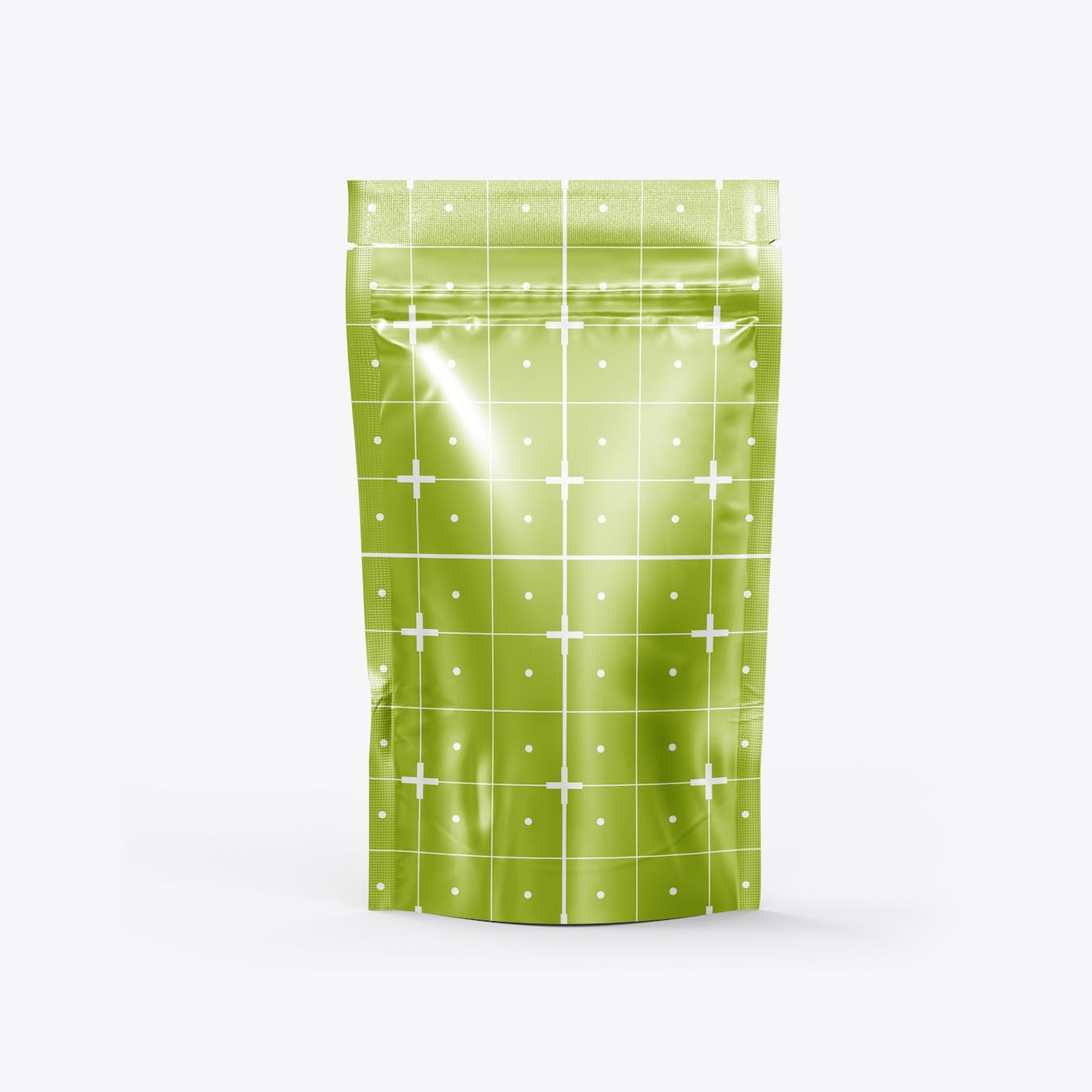 金属站立袋包装设计样机图 Set Metallic Stand-up Pouch Mockup 样机素材 sucaiwan.com