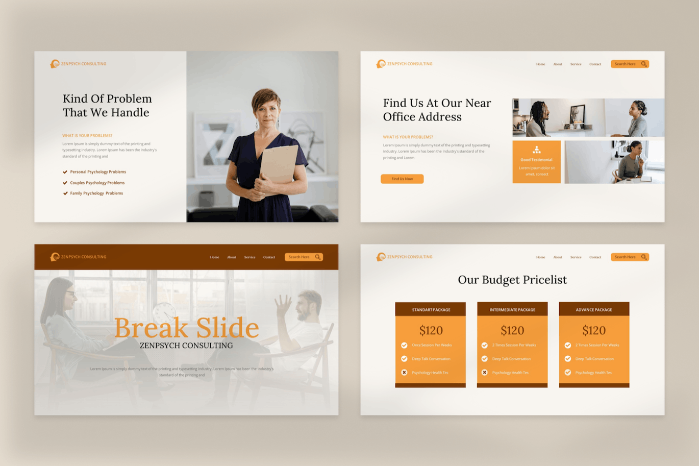 心理学咨询Keynote模板下载 Zenpsych – Psychology Consulting Keynote Template 幻灯图表 sucaiwan.com