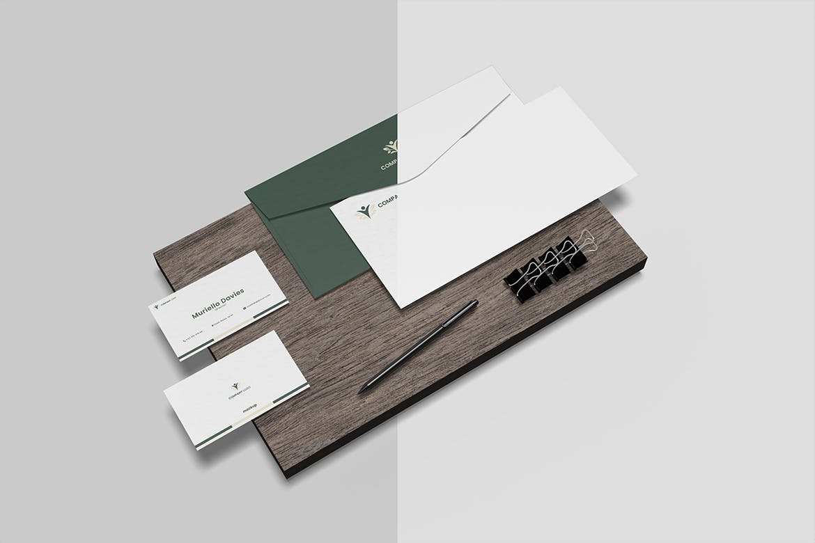 企业品牌文具VI设计样机图psd模板v3 Stationery Mockup 样机素材 sucaiwan.com