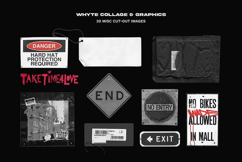 320+黑白雕塑艺术摆件拼贴手帐PNG免抠素材 图片素材 sucaiwan.com