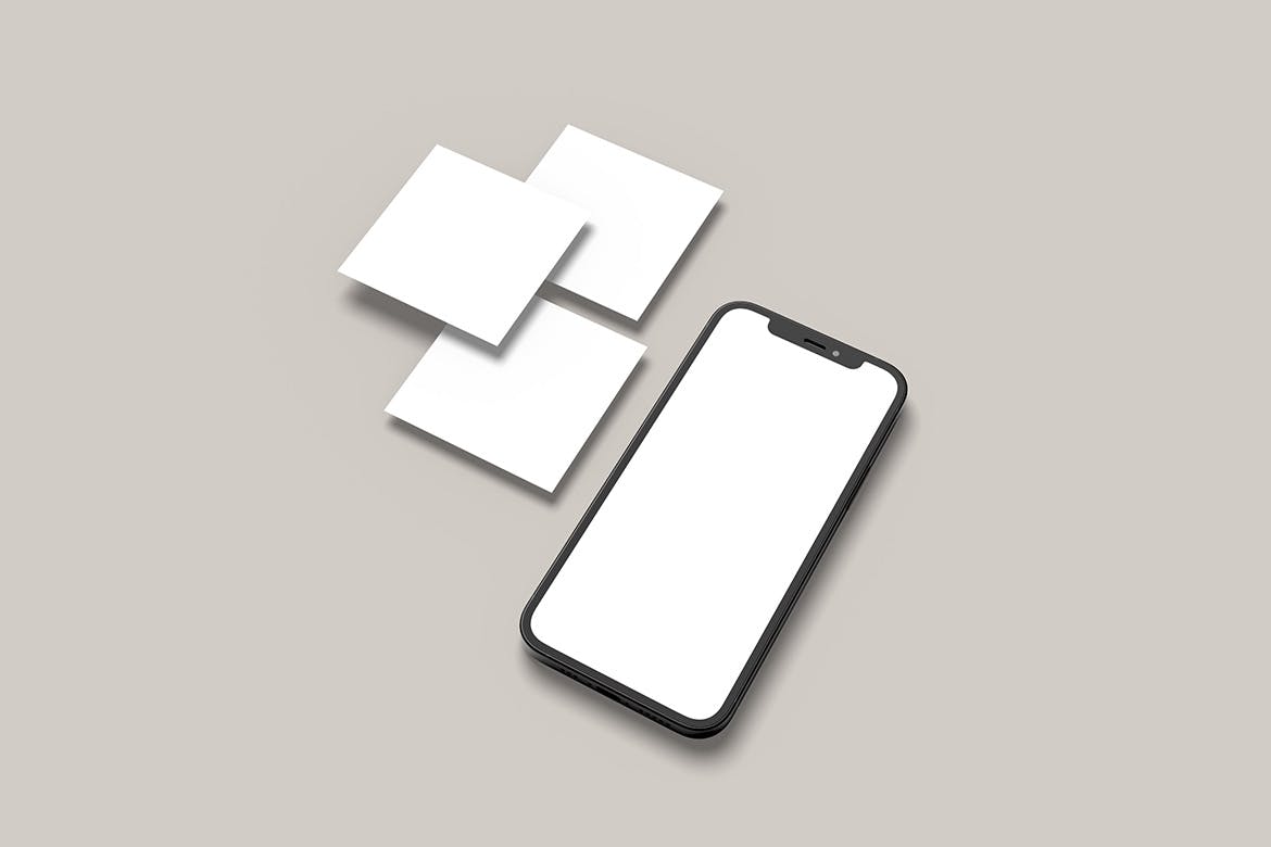Instagram帖子&手机屏幕样机 Phone Screen With Instagram Post Mockup 样机素材 sucaiwan.com