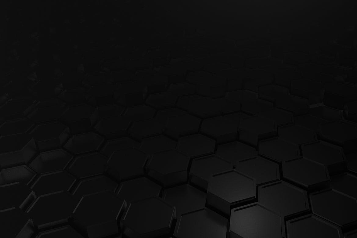 黑色蜂窝六边形背景素材 Black Hexagon Backgrounds 图片素材 sucaiwan.com