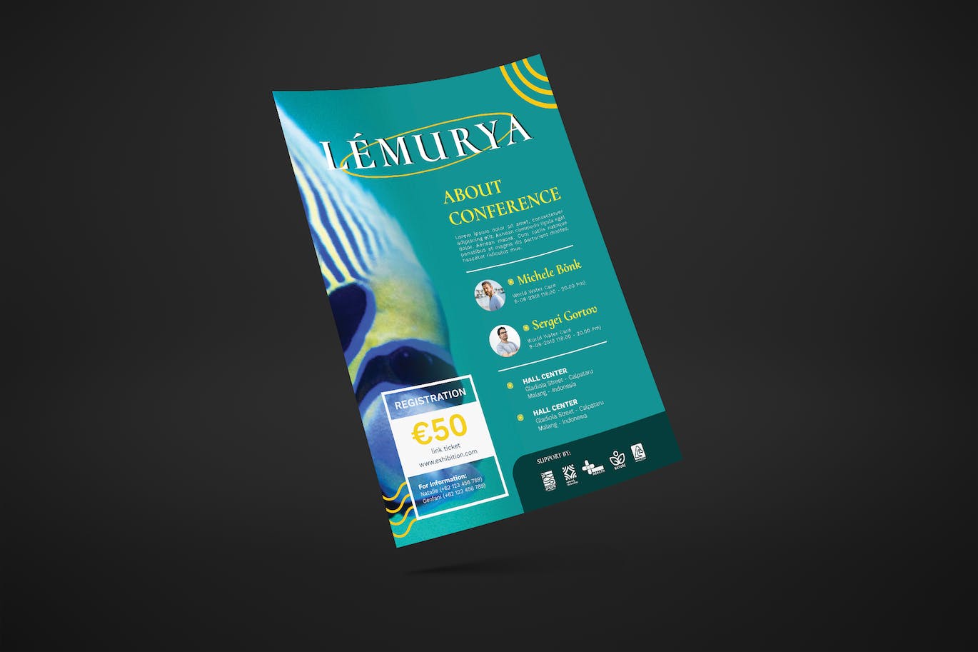 公司会议座谈会海报设计 Conference – Flyer Design 设计素材 sucaiwan.com