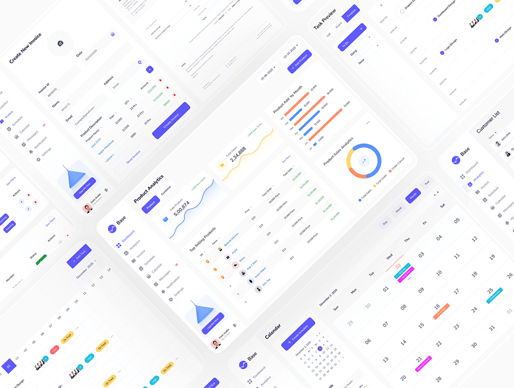 SaaS仪表板UI套件 APP UI sucaiwan.com