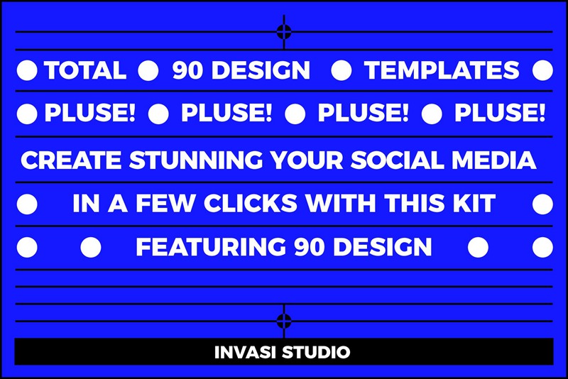 PLUSE! 大胆新潮现代抽象简约时髦错版文字社交媒体PSD模板 图片素材 第2张-素材湾丨精选海外优质设计素材资源 PLUSE! 大胆新潮现代抽象简约时髦错版文字社交媒体PSD模板 图片素材 sucaiwan.com