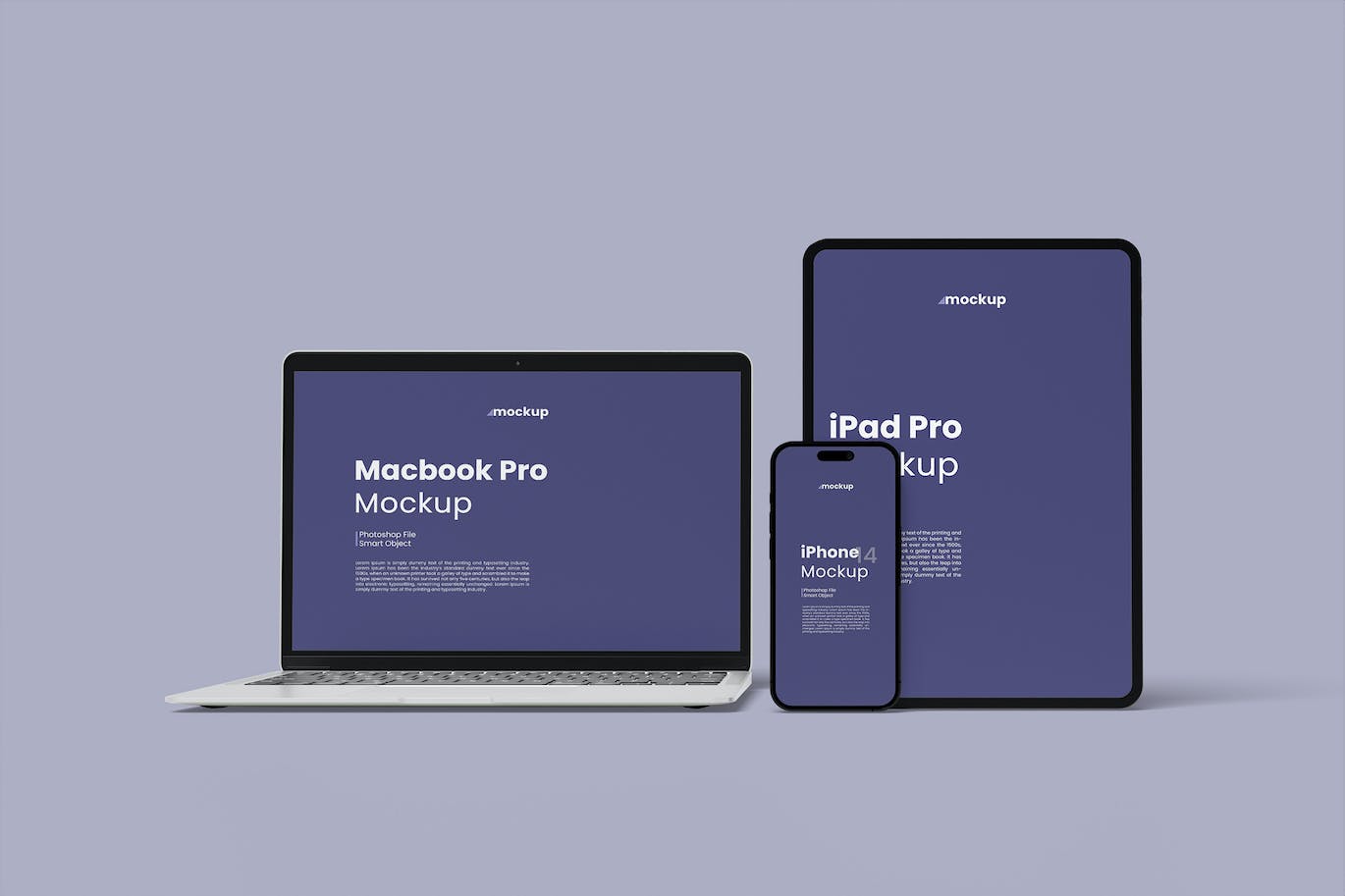 多尺寸苹果设备屏幕样机图psd模板v3 Multi Devices Mockup 样机素材 sucaiwan.com