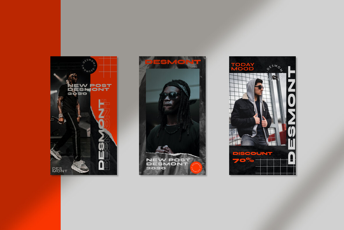 潮流现代橘色社交撕纸竖屏错版文字PSD模板 Desmont – Instagram Template 设计素材 第10张-素材湾丨精选海外优质设计素材资源 潮流现代橘色社交撕纸竖屏错版文字PSD模板 Desmont – Instagram Template 设计素材 sucaiwan.com