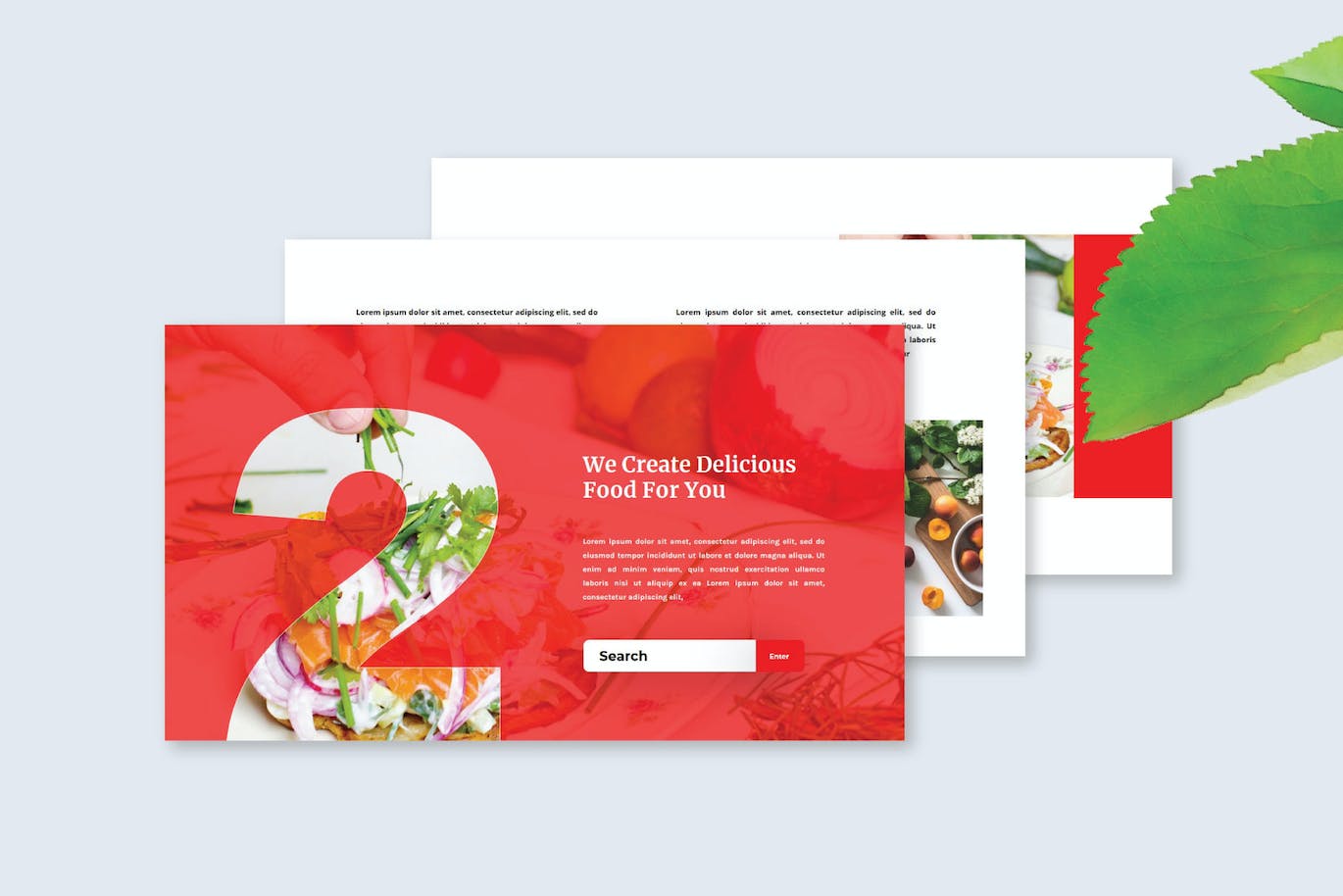 餐馆餐厅推广PPT幻灯片模板 Restaurant – PowerPoint Template 幻灯图表 sucaiwan.com