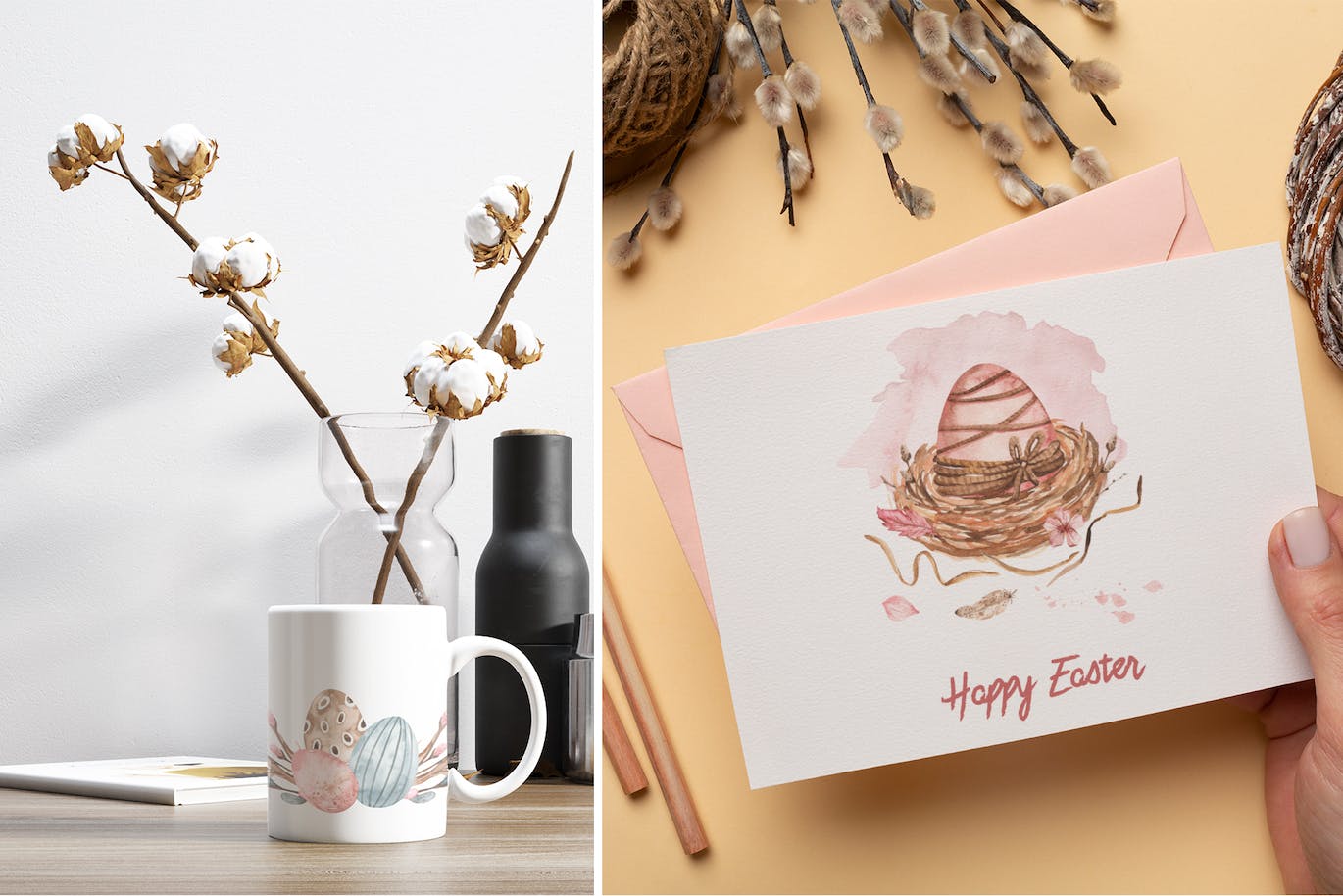 复活节快乐元素水彩画集 Happy Easter watercolor 图片素材 sucaiwan.com