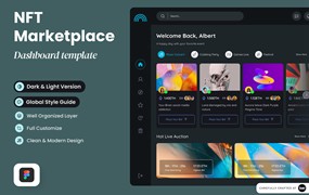 NFT市场网站仪表盘设计模板 Bucklaps – NFT Marketplace Dashboard