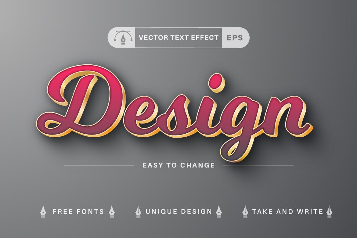 10种金属矢量文字效果字体样式 Set 10 Metal Editable Text Effects, Font Styles 插件预设 sucaiwan.com