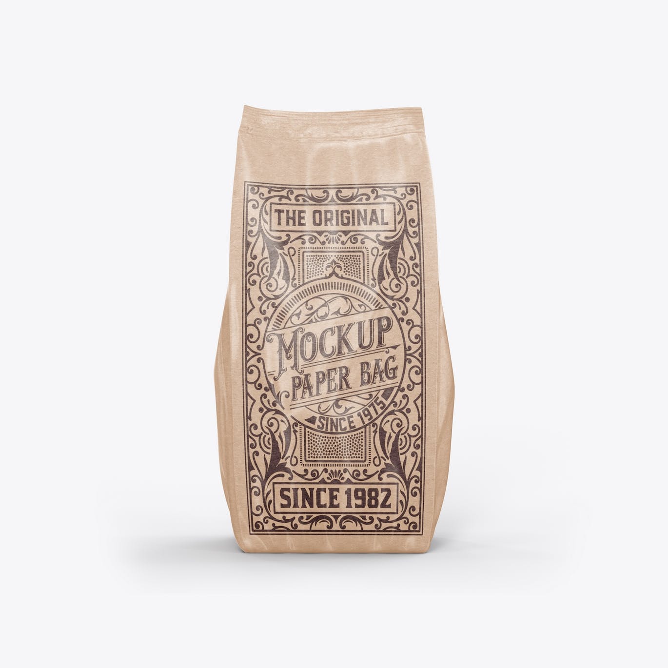 牛皮纸食品袋设计样机图 Set Kraft Food Bag Mockup 样机素材 sucaiwan.com