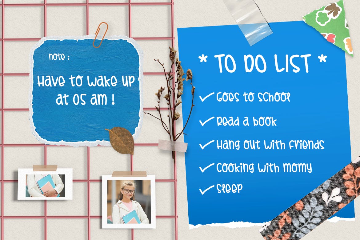 右倾斜个性衬线字体素材 Teen Days – Girly Kids Font 设计素材 第2张-素材湾丨精选海外优质设计素材资源 右倾斜个性衬线字体素材 Teen Days – Girly Kids Font 设计素材 sucaiwan.com