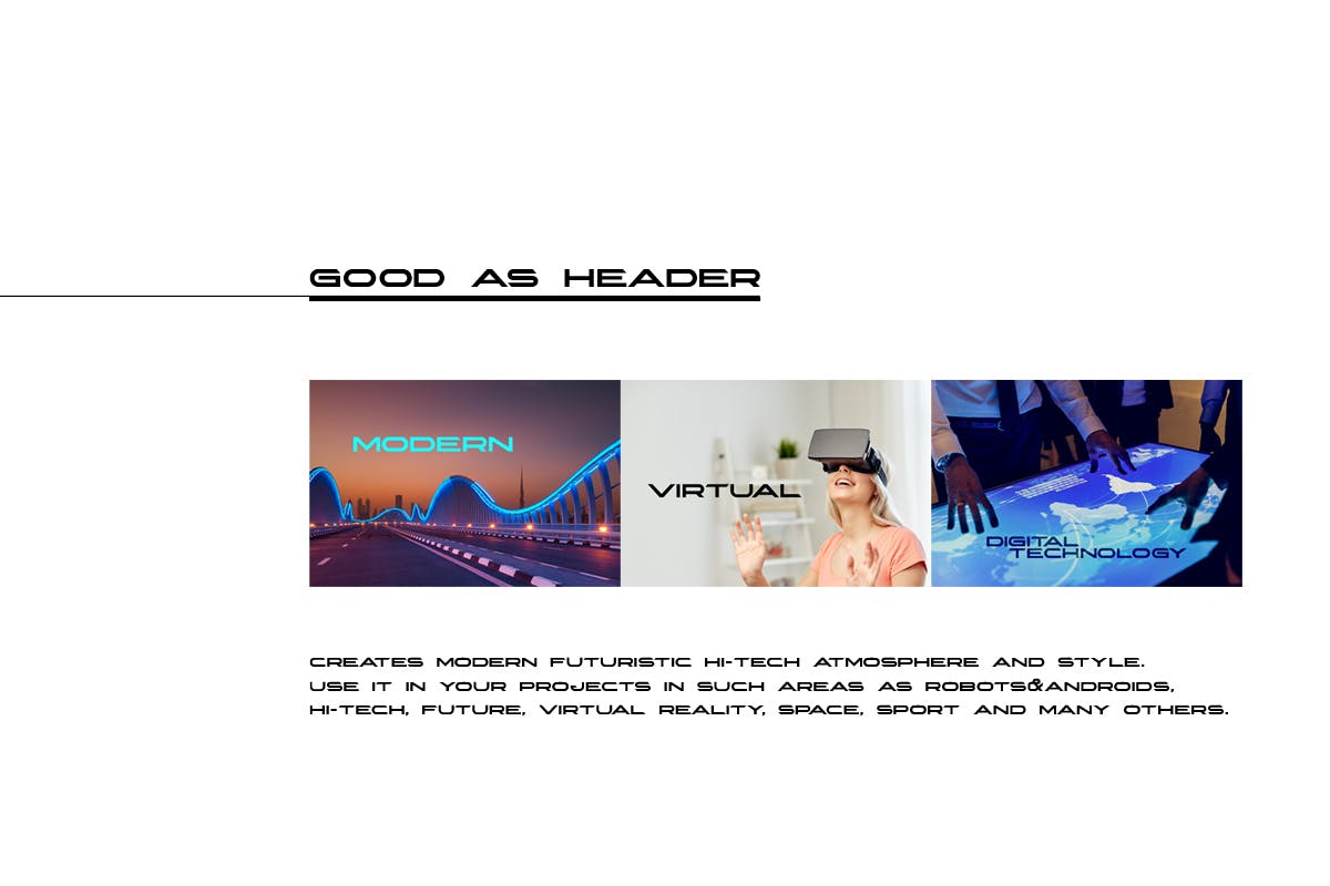 未来高科技风格无衬线字体素材 Ronix Font 设计素材 sucaiwan.com