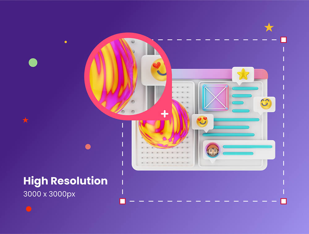 用户界面&图形设计3D图标和插画 图标素材 sucaiwan.com