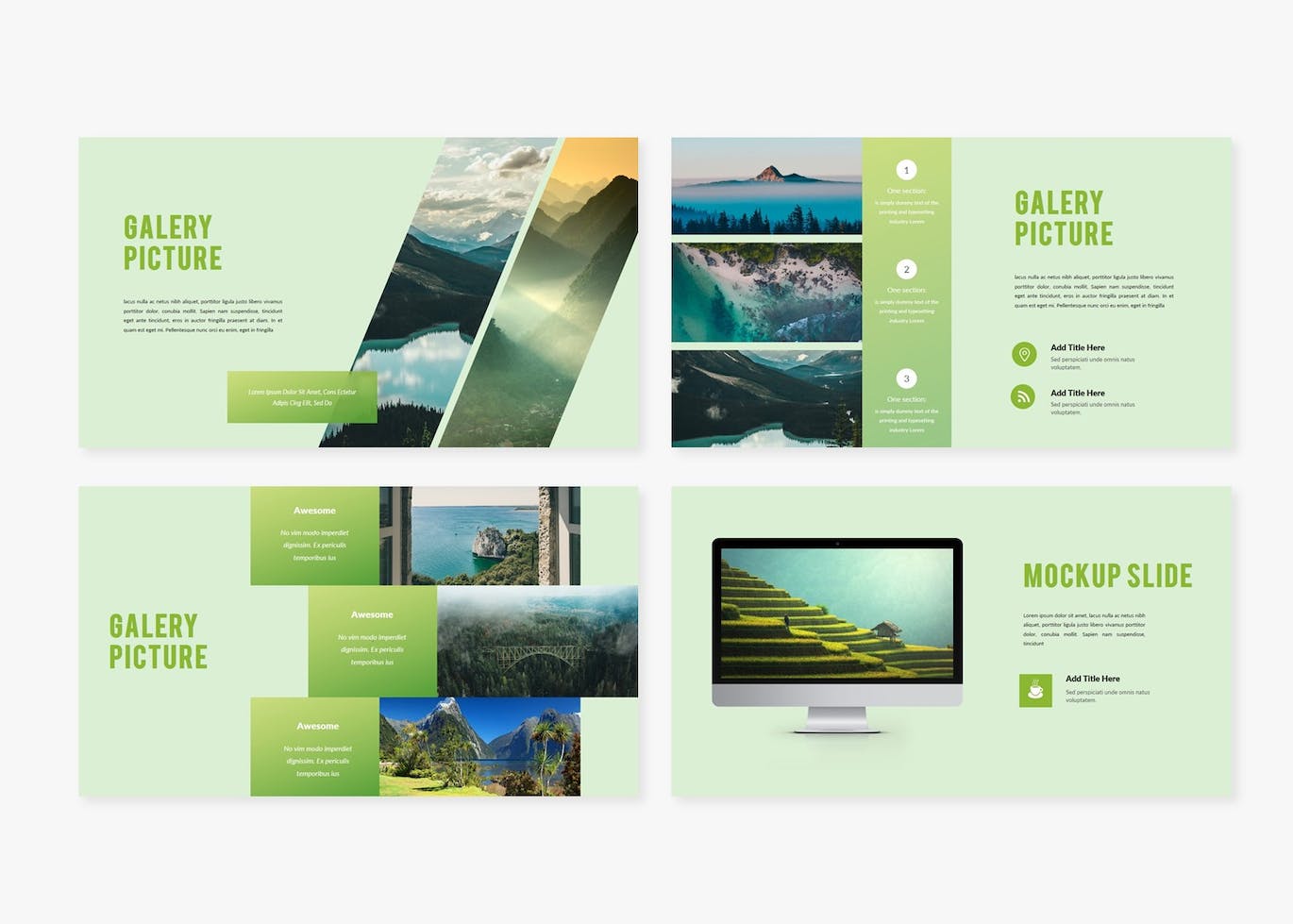 自然创意演示文稿PPT模板 Natural Creative PowerPoint 幻灯图表 sucaiwan.com