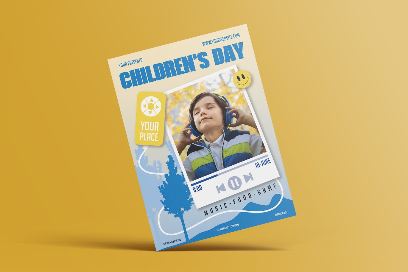 儿童节活动海报设计模板 Happy Children’s Day Flyer 设计素材 sucaiwan.com