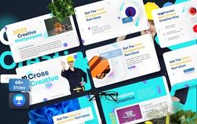 创意设计演示Keynote幻灯片模板 Cross – Creative Keynote Template