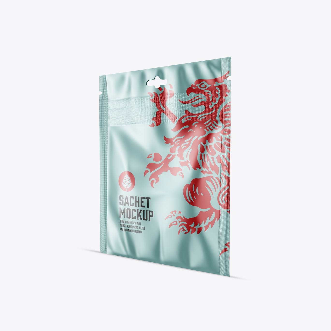 金属小袋包装设计样机图 Metallic Sachet Mockup 样机素材 sucaiwan.com