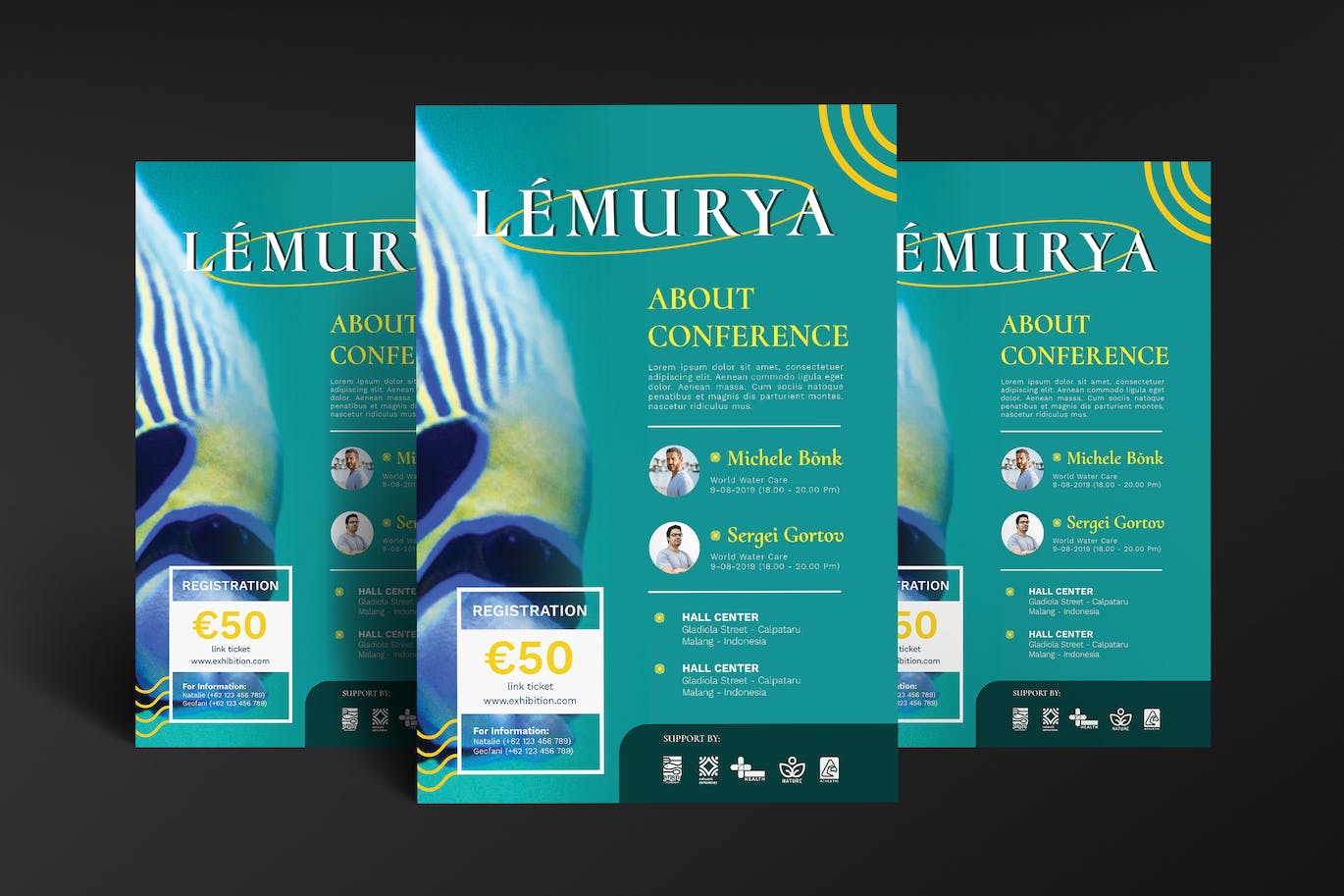 公司会议座谈会海报设计 Conference – Flyer Design 设计素材 sucaiwan.com