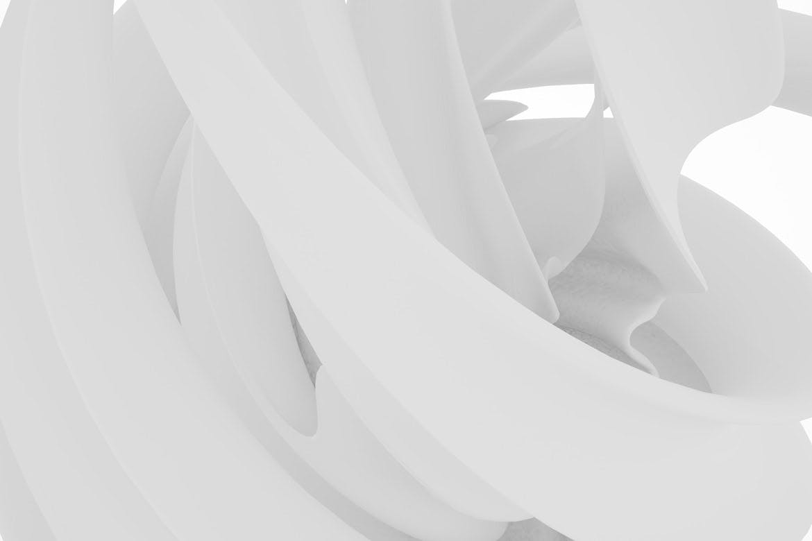 白色抽象生物形态背景素材v2 Biomorphic Backgrounds 2 图片素材 sucaiwan.com