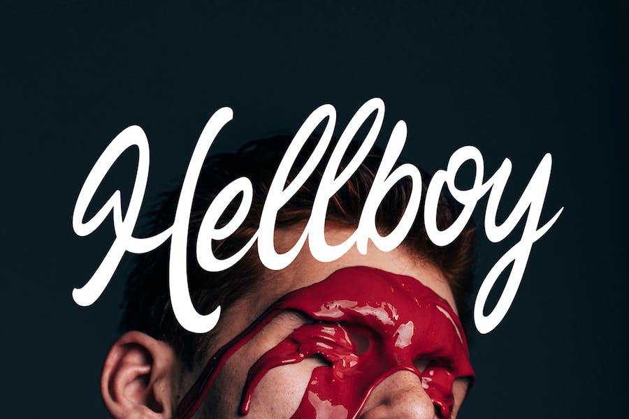 现代脚本手写字体素材 设计素材 sucaiwan.com