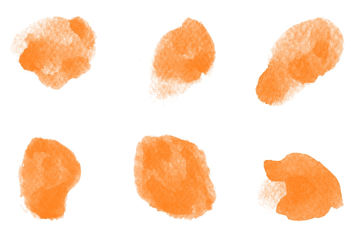 手工纹理水彩ps笔刷 Textured Watercolor Brushes 笔刷资源 sucaiwan.com