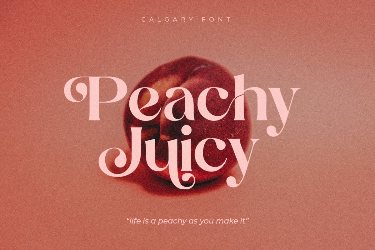 新款时尚衬线字体素材 Calgary | New Stylish Serif Font 设计素材 sucaiwan.com