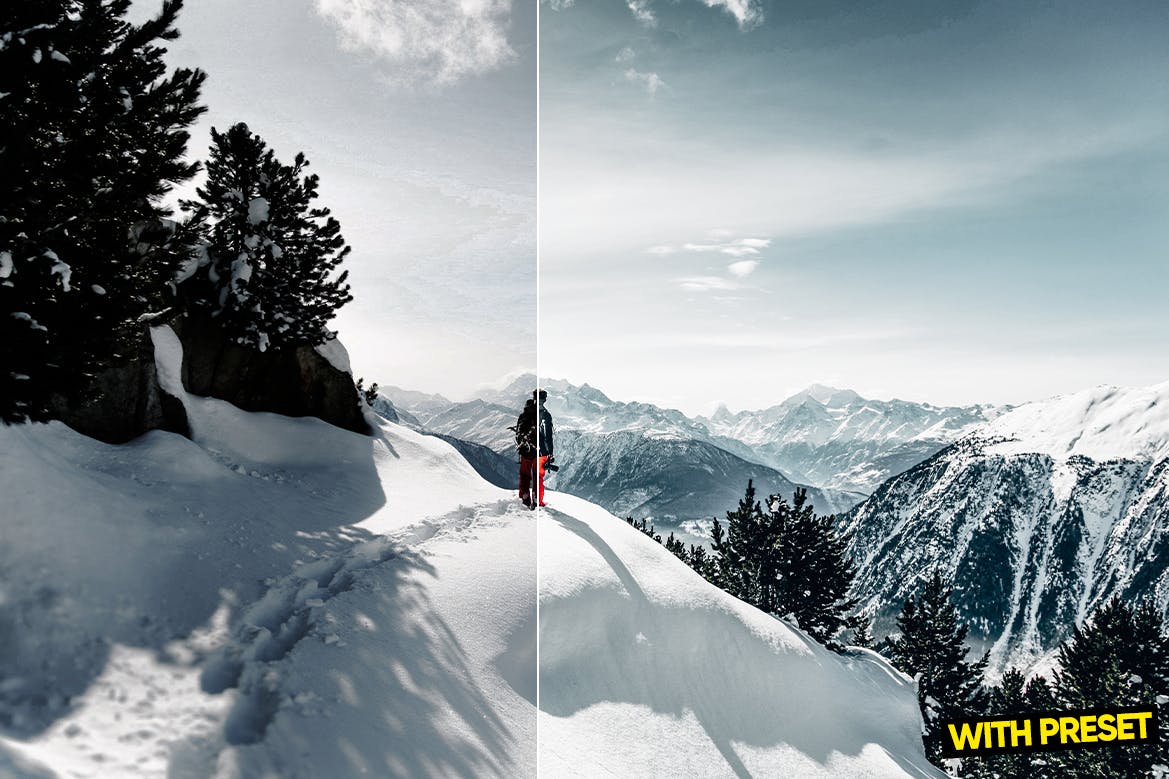 冬季摄影LR调色滤镜 ARTA – Winter Presets for Lightroom 插件预设 sucaiwan.com