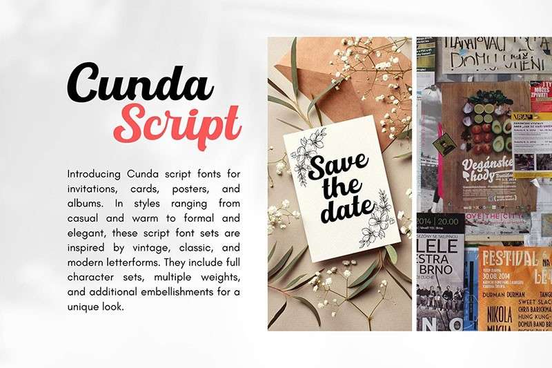 Cunda现代粗线条英文字体，免费可商用 设计素材 sucaiwan.com