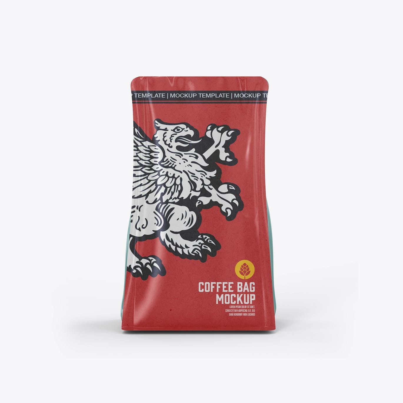 牛皮纸咖啡袋包装展示样机图 Set Kraft Paper Coffee Bag Mockup 样机素材 sucaiwan.com
