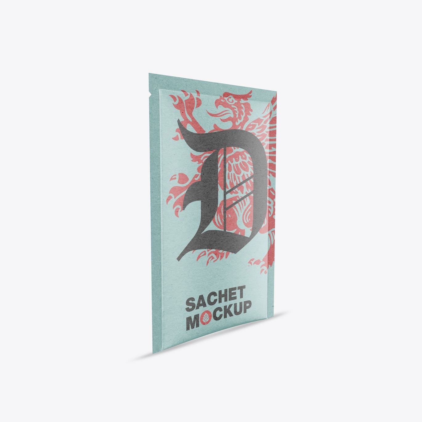 茶叶牛皮纸袋设计样机图 Set Kraft Sachet Mockup 样机素材 sucaiwan.com