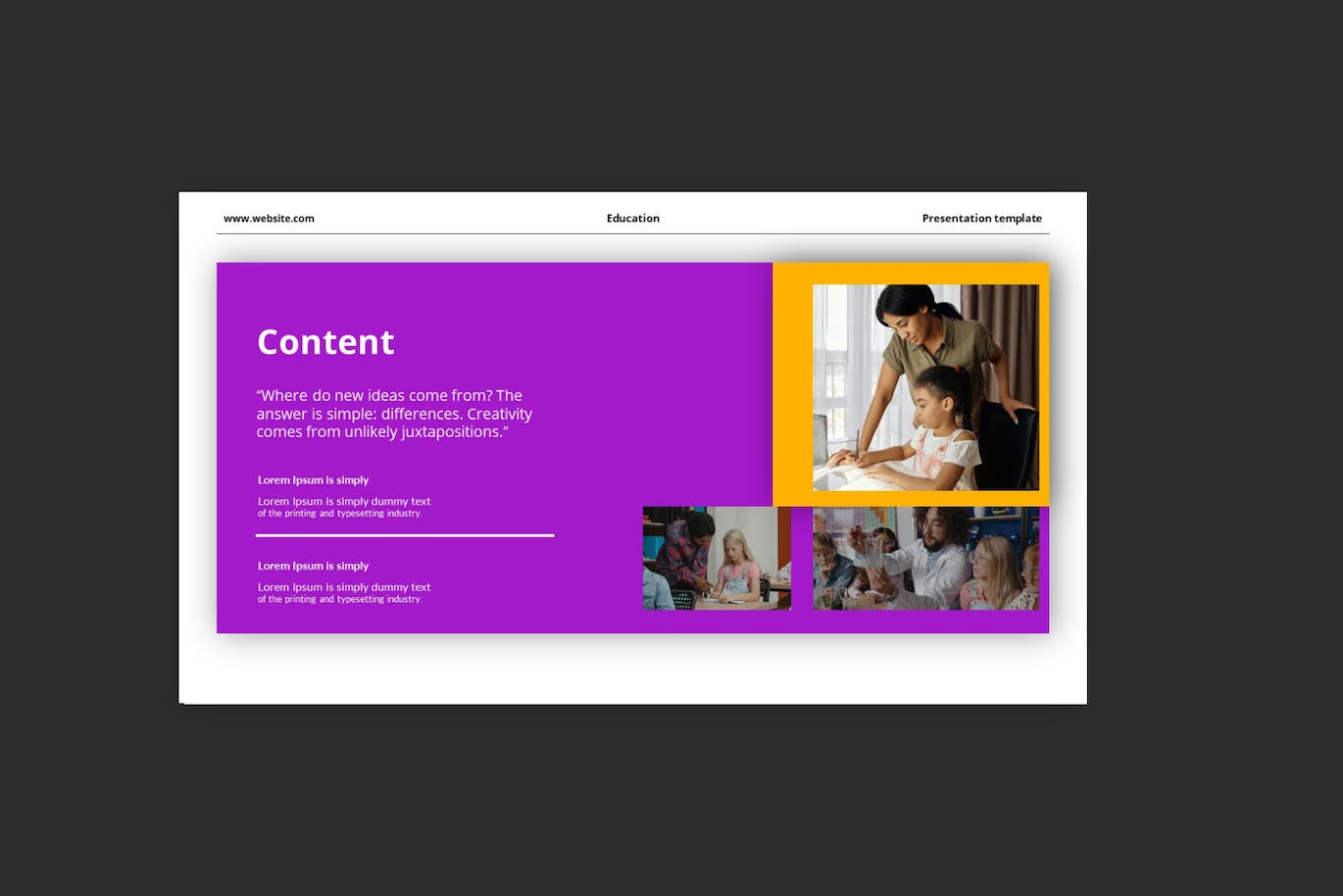 现代创新教育主题Powerpoint幻灯片模板 Education Powerpoint Template 幻灯图表 sucaiwan.com