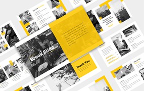 现代风格企业通用谷歌幻灯片演示文稿模板 Corporate Business Google Slides Template