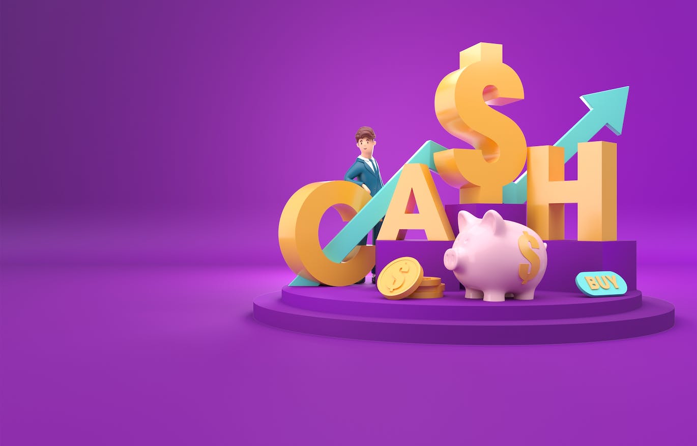 投资理念3D插画psd素材 Set Investment Concept 设计素材 sucaiwan.com