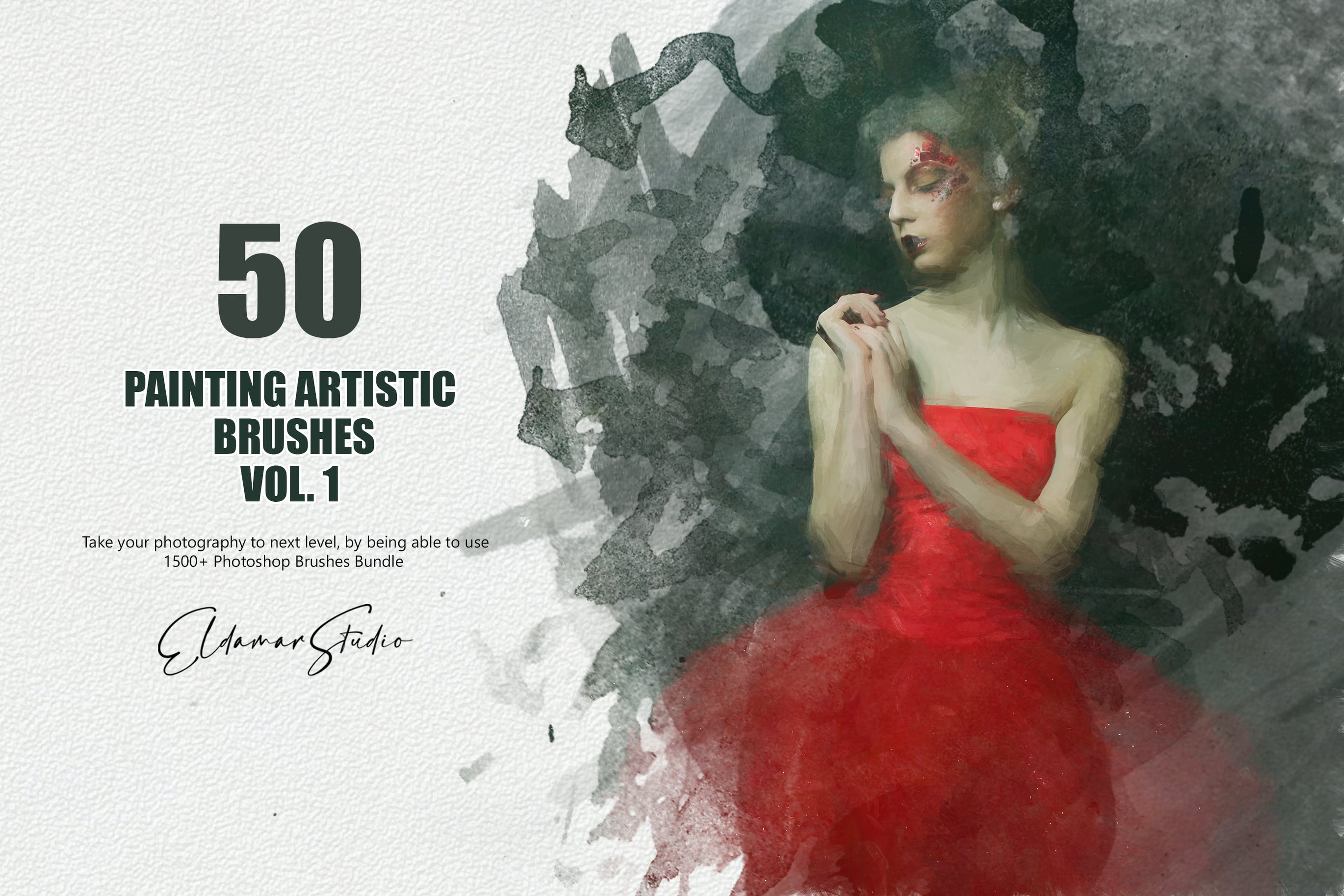 50个水彩艺术绘画笔刷素材v1 50 Painting Artistic Brushes – Vol. 1 笔刷资源 sucaiwan.com