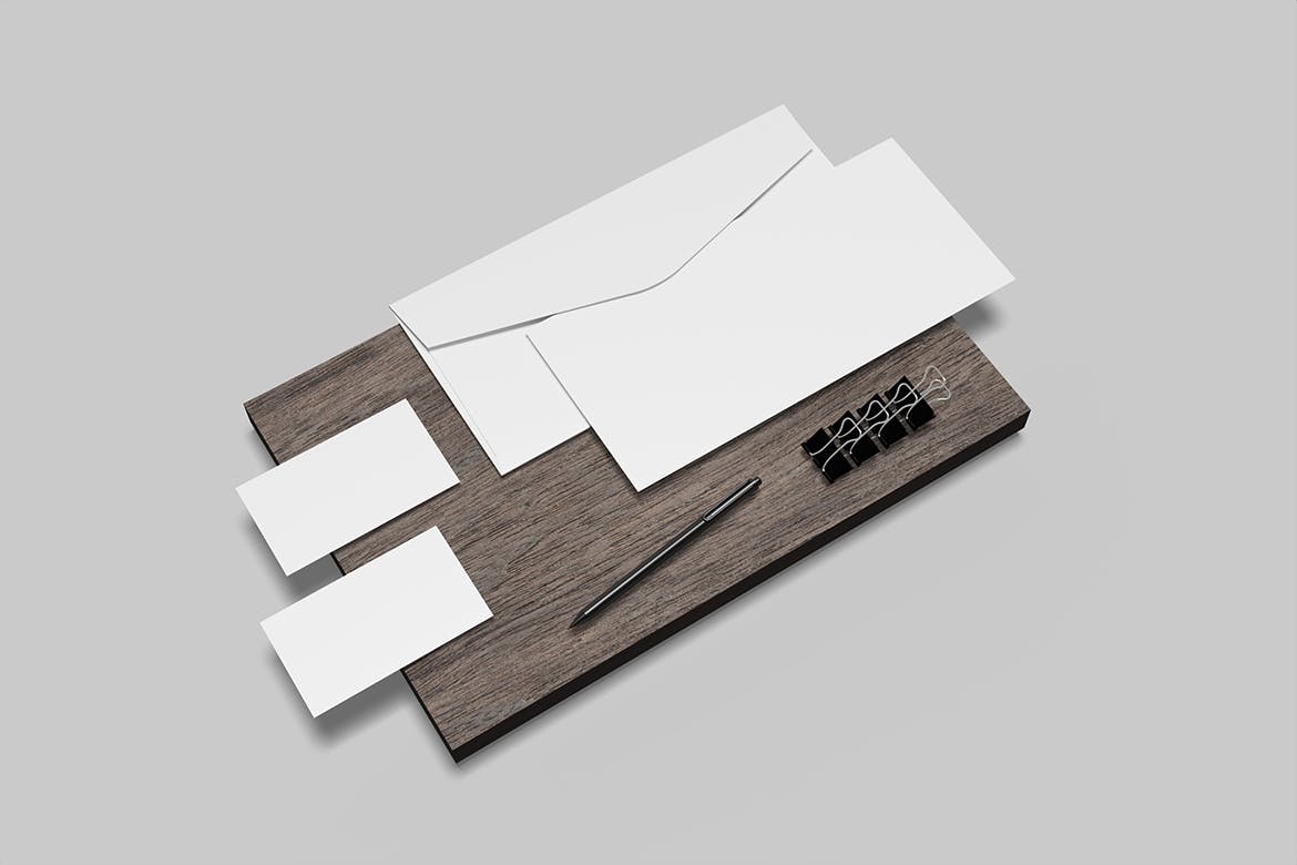 企业品牌文具VI设计样机图psd模板v3 Stationery Mockup 样机素材 sucaiwan.com