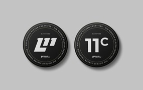 按钮徽章logo样机图 Pin Mockup