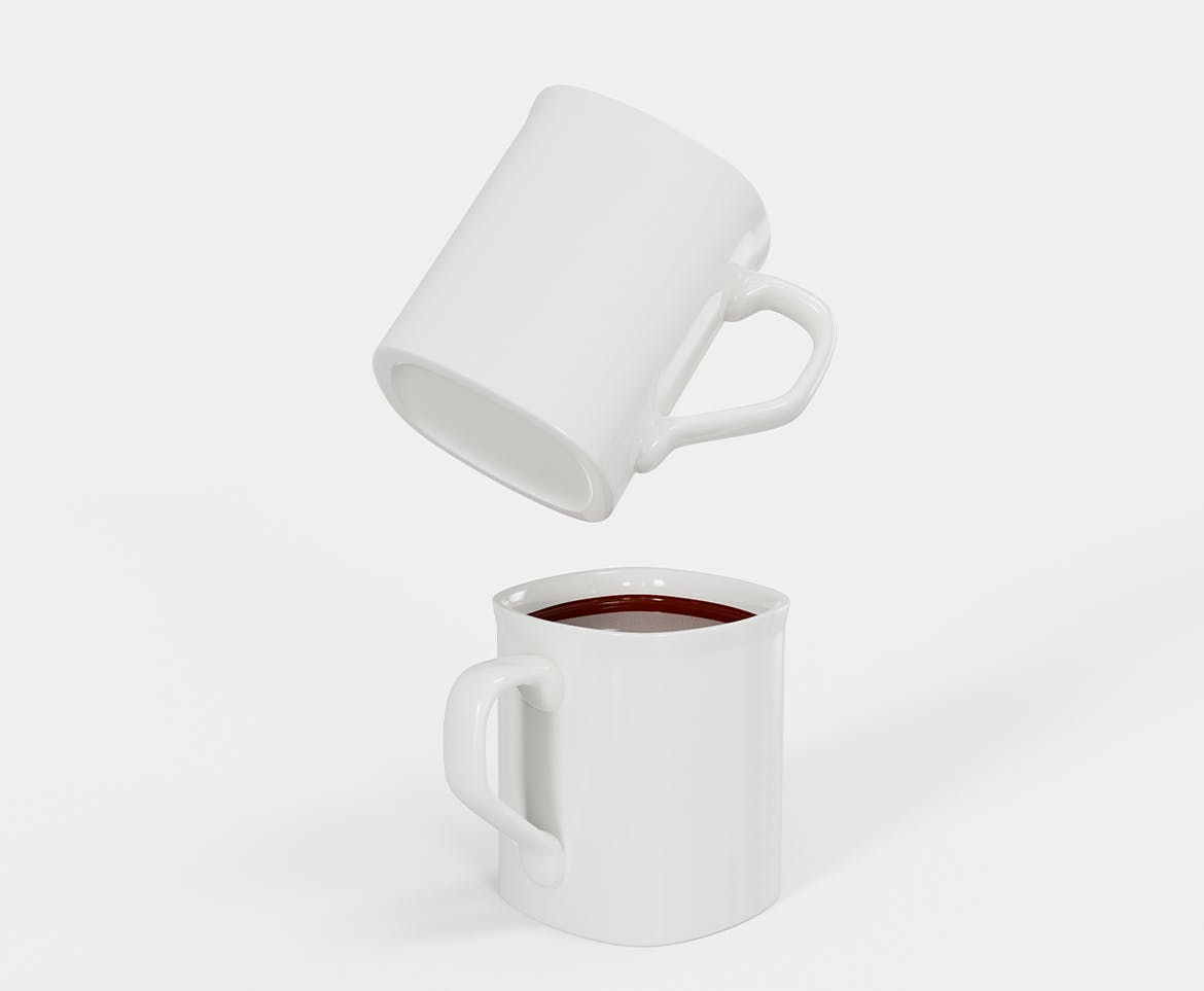 陶瓷咖啡马克杯杯身设计样机模板v4 Ceramic Mugs Mockup 样机素材 sucaiwan.com