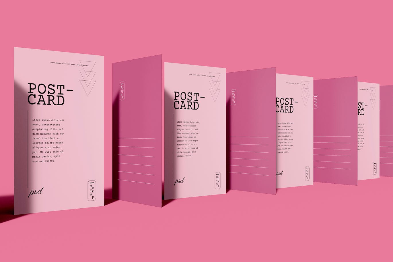 站立效果名片展示样机psd模板 Business Cards Mockup 样机素材 sucaiwan.com