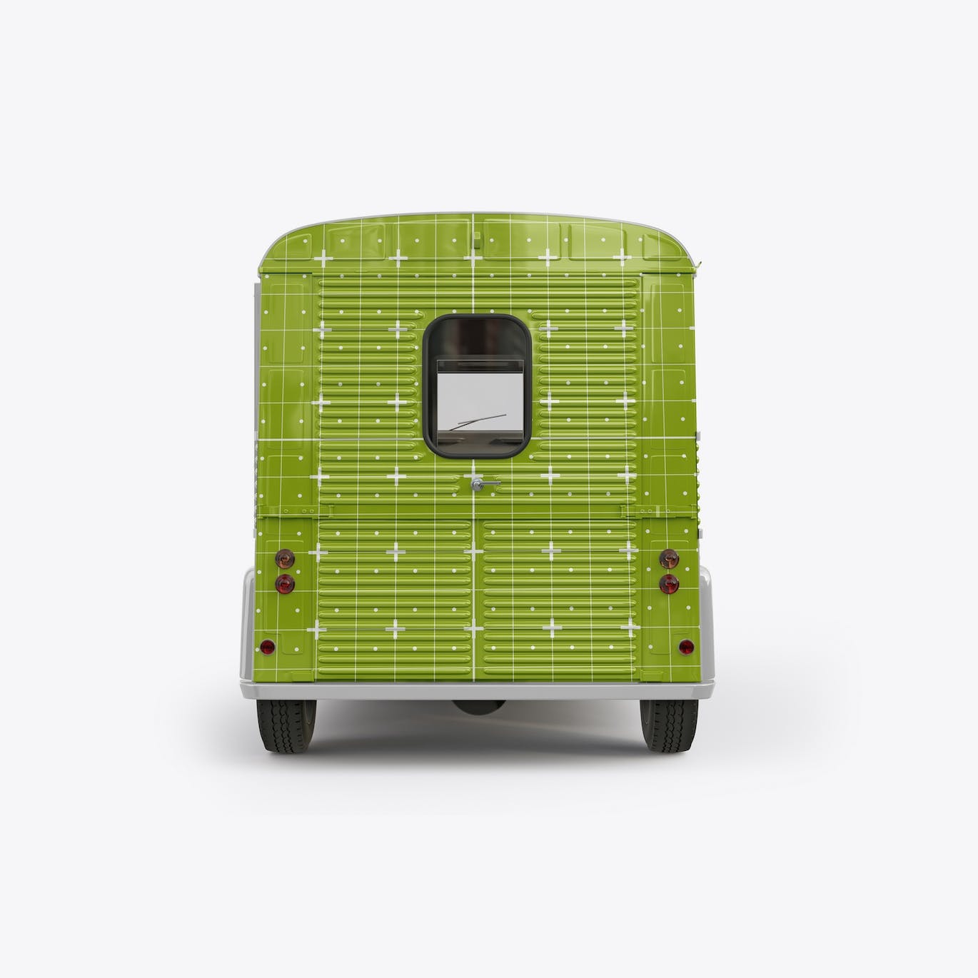 复古食品餐车广告展示样机图 Vintage Food Truck Mockup 样机素材 sucaiwan.com