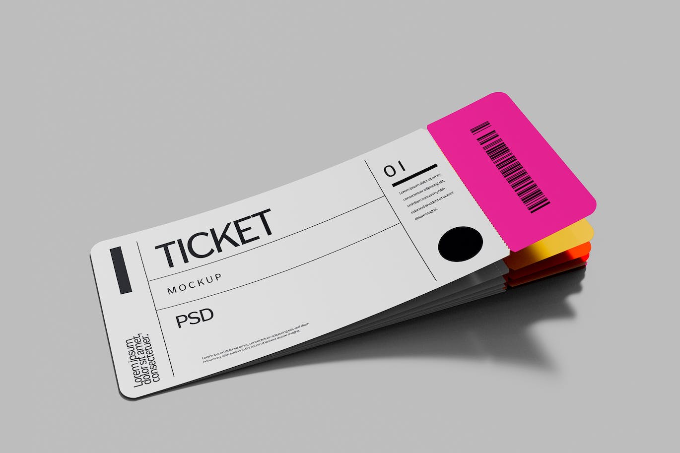 门票/票券/票证设计样机psd模板v1 Tickets Pass Mockup 样机素材 sucaiwan.com