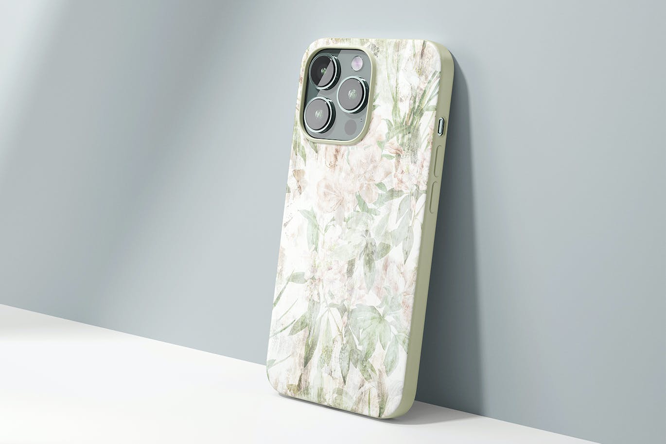 4个复古花卉枝叶背景壁纸 4 Antiqued Wallpapers 图片素材 sucaiwan.com