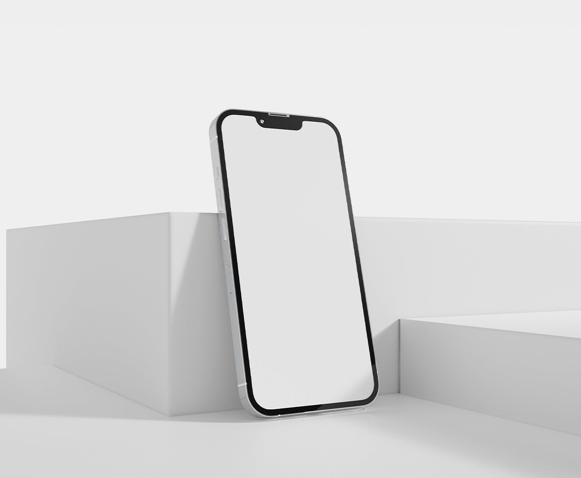 简约场景苹果iPhone手机样机psd模板v4 Smartphone Mockup 样机素材 sucaiwan.com