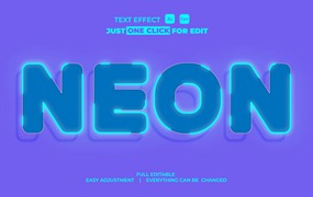 3D霓虹矢量文本/文字效果样式素材v30 Text Effect Vol 30