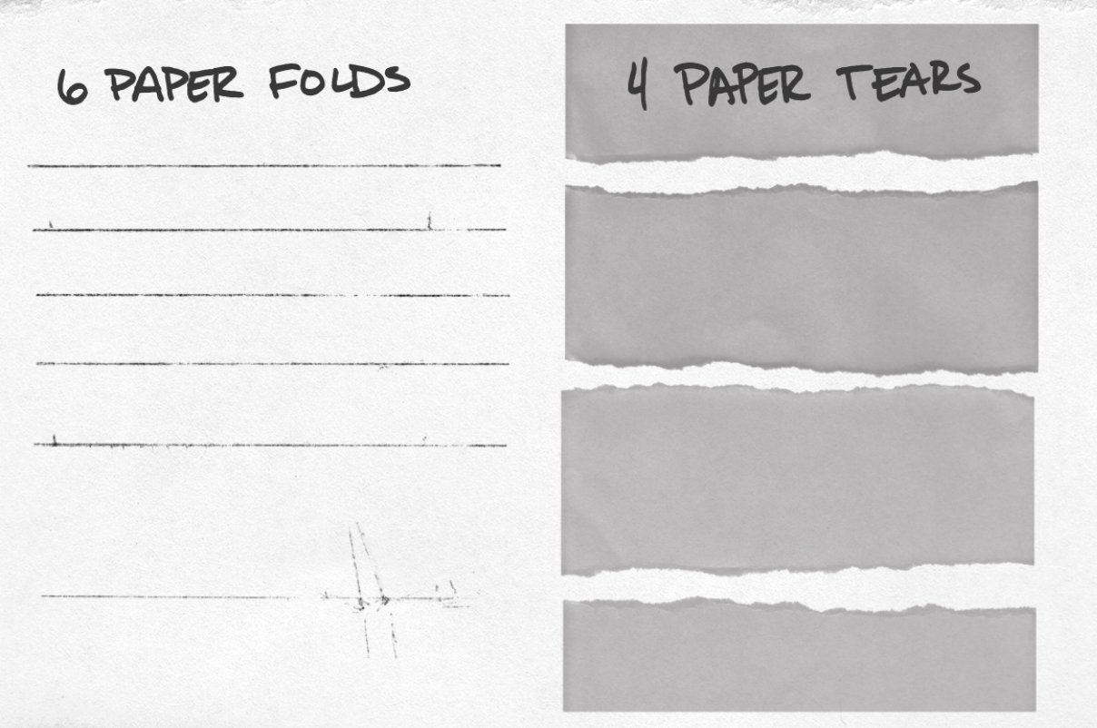 Jason Heglund 超酷低保真砂纸质感撕纸揉皱PS笔刷 笔刷资源 第4张-素材湾丨精选海外优质设计素材资源 Jason Heglund 超酷低保真砂纸质感撕纸揉皱PS笔刷 笔刷资源 sucaiwan.com